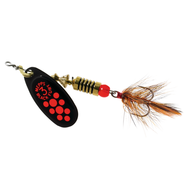 Mepps Black Fury Dressed Size 2 1/6oz