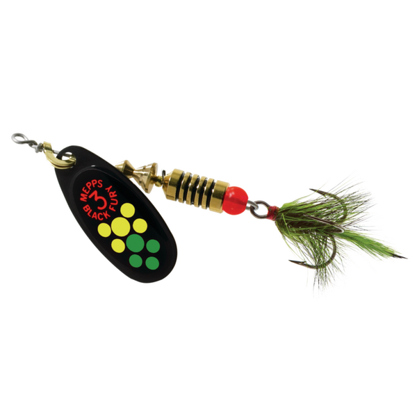 Mepps Black Fury Dressed Size 2 1/6oz