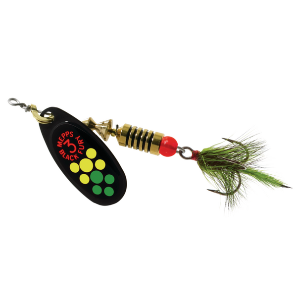 Mepps Black Fury Dressed Size 5 1/2oz