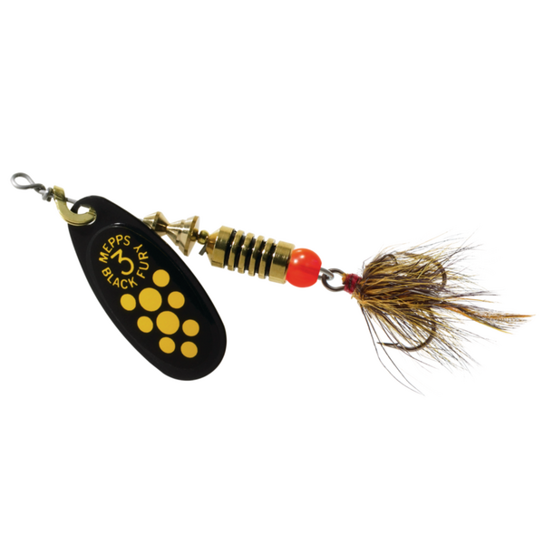 Mepps Black Fury Dressed Size 5 1/2oz