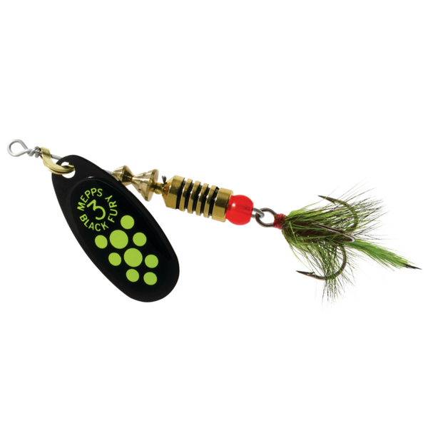 Mepps Black Fury Dressed Size 5 1/2oz