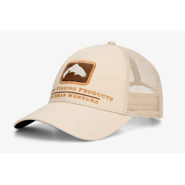 Simms Trout Icon Trucker. Burnished Clay