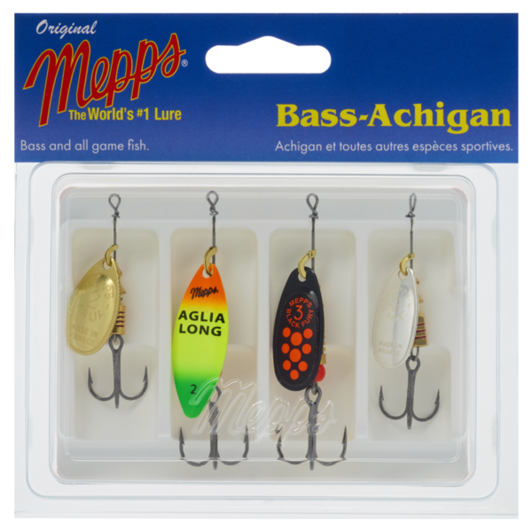 Mepps Lure Kit. Basser 4-pk