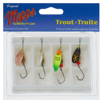 Mepps Lure Kit. Trout Siwash 4-pk