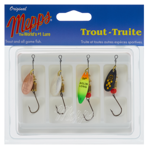 Mepps Lure Kit. Trout Siwash 4-pk