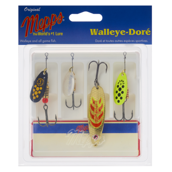 Mepps Lure Kit. Walleye 4-pk