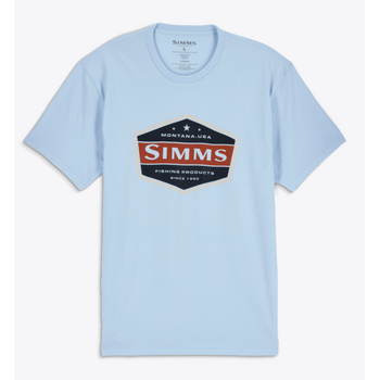 Simms M's Honor Badge T-Shirt Sky Blue