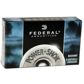 Power-Shok 12ga Ammo 3" #4 Buck 5rds