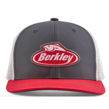 Berkley Performance Logo Trucker Charcoal/Red