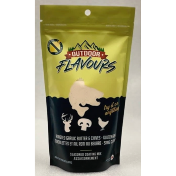 Outdoor Flavours Roasted Garlic Butter & Chives Seasoned Coating Mix 315g