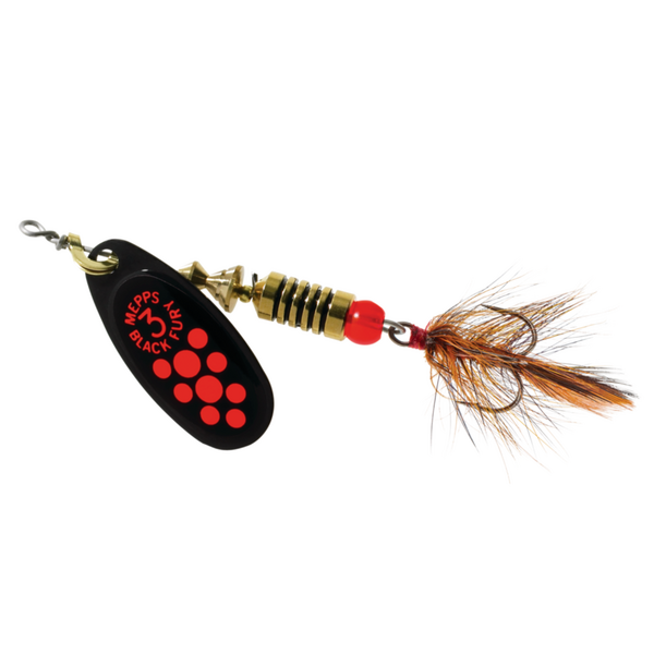 Mepps Black Fury Dressed Size 5 1/2oz