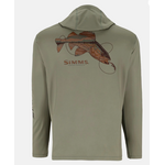 Simms  Men's Tech Artist Hoody. Willow Walleye