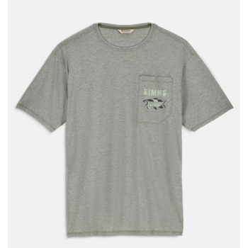 Simms M's Harbor Pocket T-Shirt Willow Heather