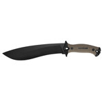 Kershaw Camp 10 10 Black Powder Coated 65Mn Carbon Steel Blade BlackTan GlassFilled Nylon Handle 16 Long Includes Sheath
