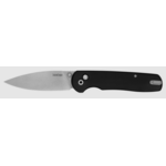 Kershaw 2054 Remnant Button Lock KVT Folding Knife 3.25" D2 Stonewashed Spear Point Blade, Black Linen Micarta Handles, Reversible Clip