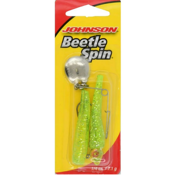 Johnson Beetle Spin Rattlin. Chartreuse