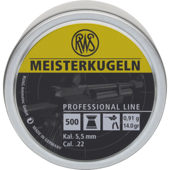 RWS Meisterkugeln .22 Pellets 500/Tin