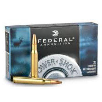 Power-Shok Rifle Ammo 22-250 Rem 55gr Soft Point 3680fps 20 Rounds