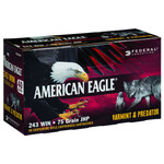 American Eagle .243 Win 75 Grain JHP 40 Round Box