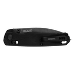 Kershaw USA-Made Bel Air XL EMT DuraLock KVT Folding Knife 3.25" CPM-MagnaCut BlackWashed Blunt Tip Combo Blade