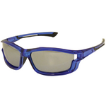 Streamside Envoy Polarized Fishing Glasses. Translucent Blue Heavy Mirror