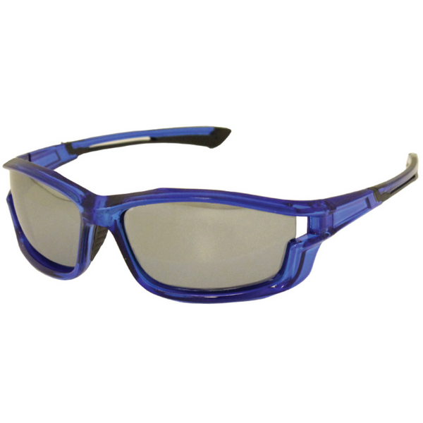 Streamside Envoy Polarized Fishing Glasses. Translucent Blue Heavy Mirror
