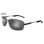 SpiderWire Waylay Polarized Sunglasses, Titanium/Smoke/Silver Mirror