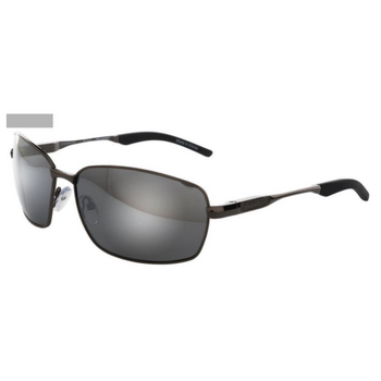 SpiderWire Waylay Polarized Sunglasses, Titanium/Smoke/Silver Mirror