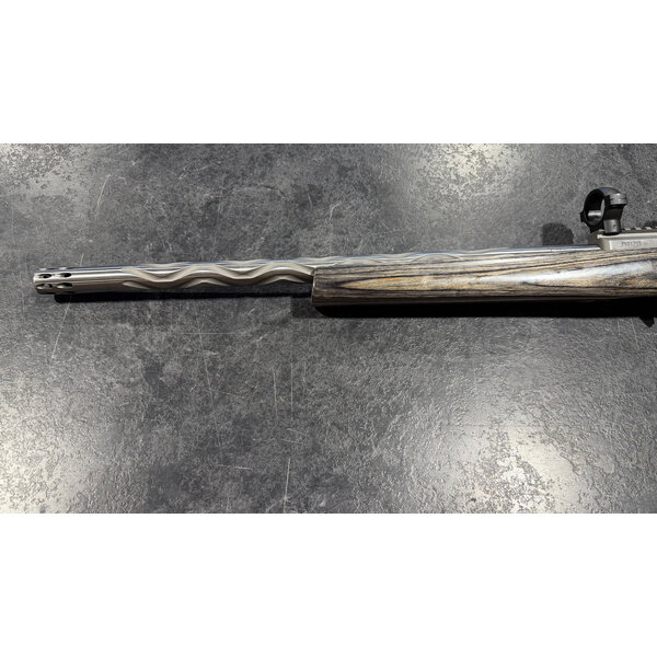 Volquartsen Deluxe 22 LR Stainless Semi Auto Snake Fluted BBL & Laminated Stock