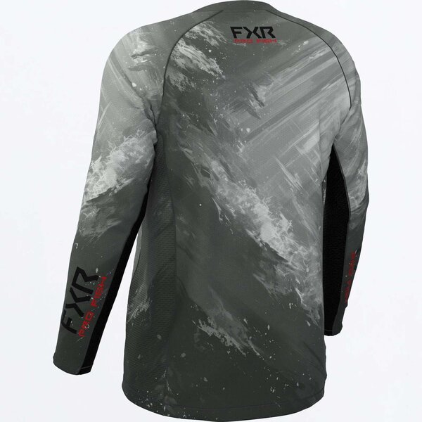 FXR M Derby Swell Air UPF Longsleeve Grey/Red