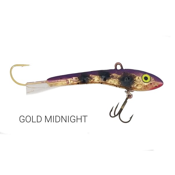 Moonshine Lures Hammered Gold Shiver Minnow 3''
