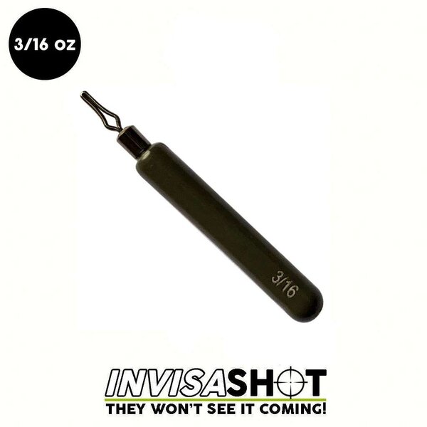 Woo Tungsten  Invisashot Drop Shot Weight Green Pumpkin