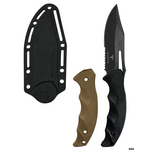Takumitak Takumitak 317 Obsidian Black Clip Point Fixed Blade Knife Black Handles