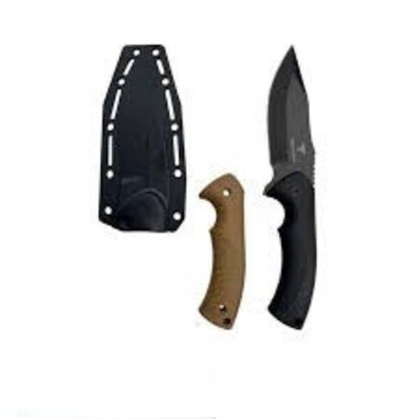 Takumitak  Fit Fixed Blade Knife FRN 4.25 Plain Black Oxide Clip Point Blade