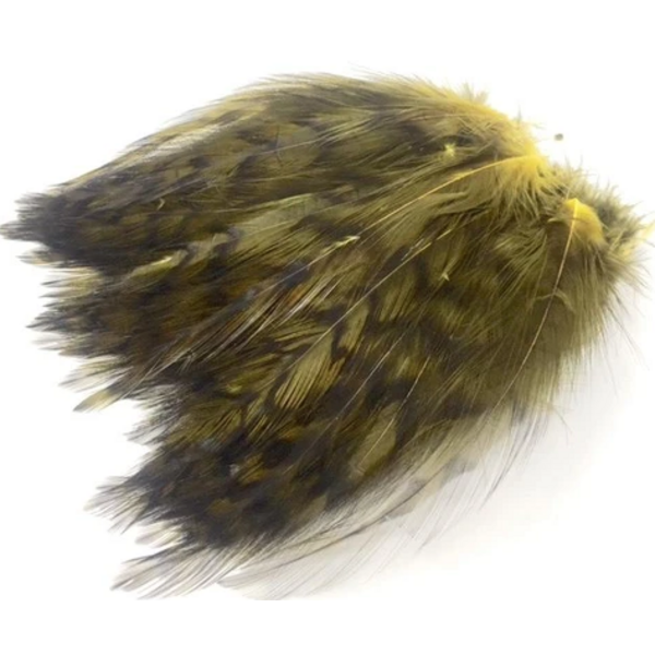 Wapsi Wapsi Barred Strung Neck Hackle. Olive 1/4oz