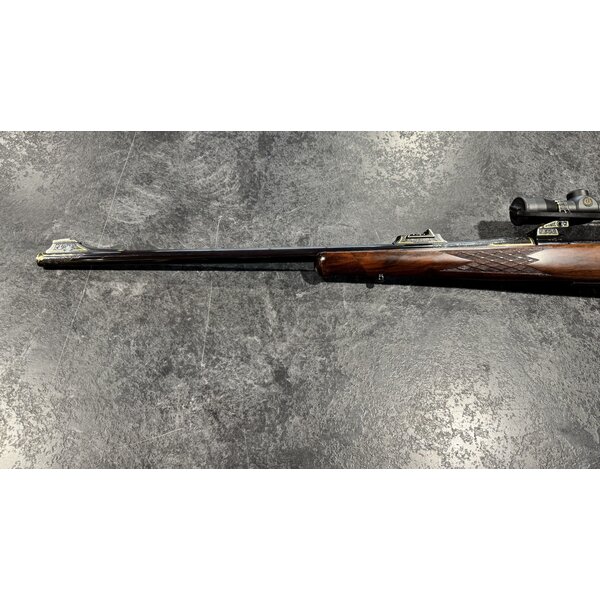 FN Mauser Custom 338-06 Gold Engraved w/Burris 1.5-6 Scope Engraved by AB Bradshaw