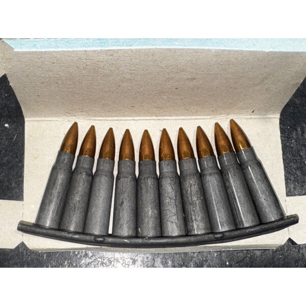 Czech Surplus 7.62x39 FMJ, on stripper clips 10 Rounds