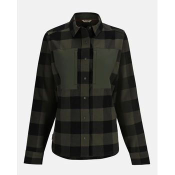 Simms Women's Guide Flannel Loden Buffalo Check M