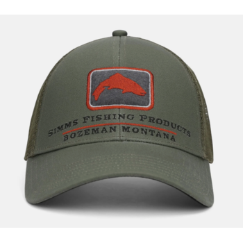 Simms Trout Icon Trucker Riffle Green