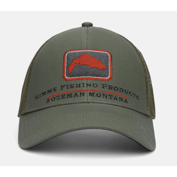 Simms Trout Icon Trucker Riffle Green
