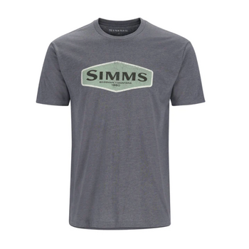 Simms Logo Frame T-Shirt Charcoal Heather M