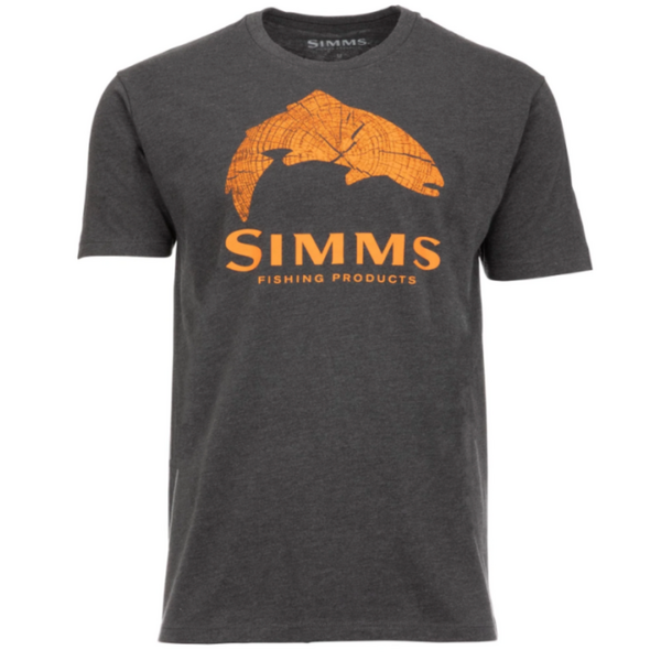 Simms Wood Fill T-Shirt Flame M
