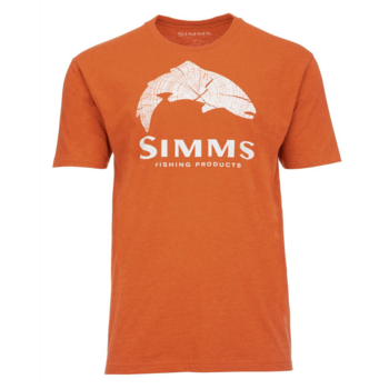 Simms Trout Fill T-Shirt Adobe Heather M