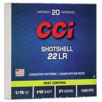CCI CCI Shotshell Ammo .22LR 31gr #12 Shot - 20 Rounds