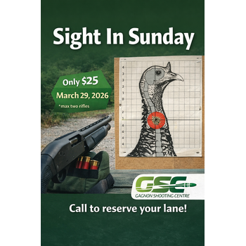 Sight-In Sunday - March 29, 2026