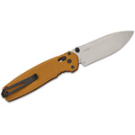 Kershaw 2052 Broadside DuraLock KVT Folding Knife 3.5" D2 Stonewashed Spear Point Blade, Tan G10 Handles, Reversible Clip, AXIS/Crossbar Lock
