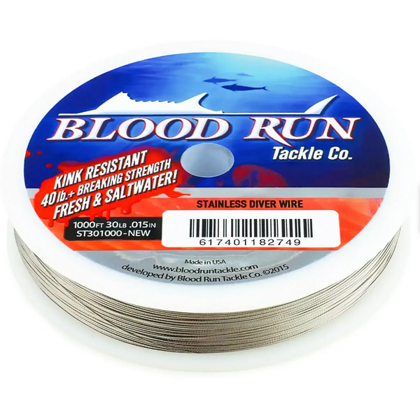 Blood Run Dipsy Diver Stainless Fishing Wire 30lb
