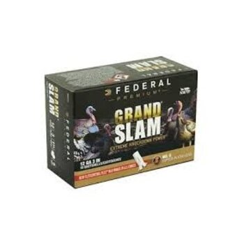Federal Grand Slam 12ga Ammo 3" #5 Copper Plated Lead 1-3/4oz FlightControl Flex Wad 1200fps 10rds