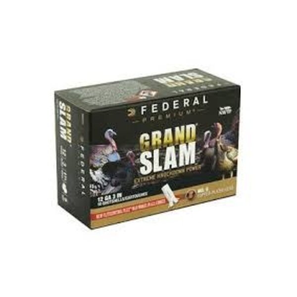 Federal Grand Slam 12ga Ammo 3" #5 Copper Plated Lead 1-3/4oz FlightControl Flex Wad 1200fps 10rds