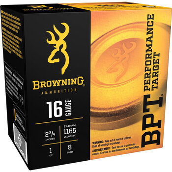 Browning Browning 16GA 2-3/4" 1 oz. #8 BPT Target Shotshell Ammunition, 25 Round Box